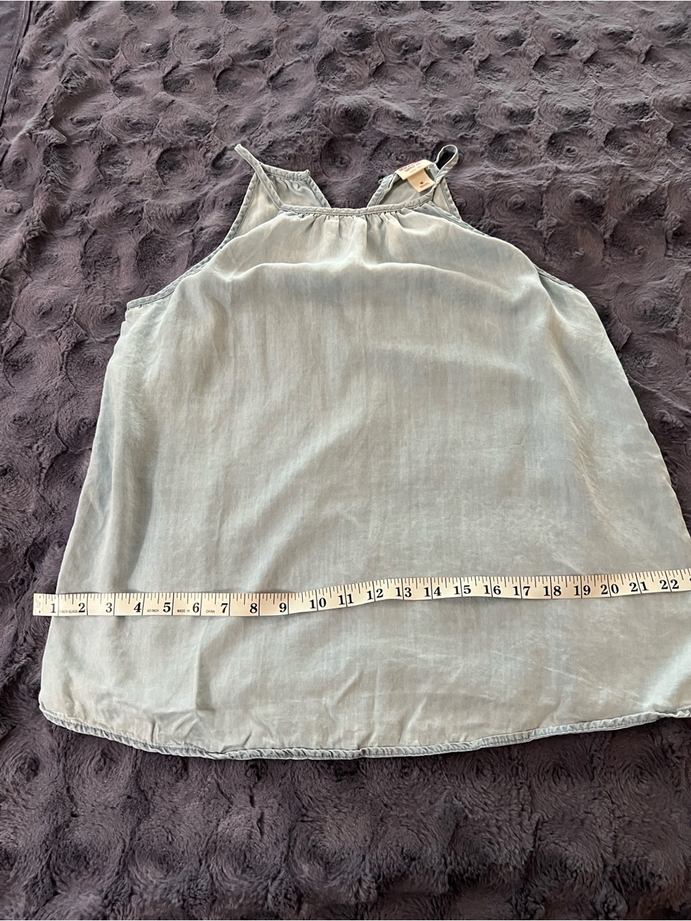 Mossimo Supply Co. Blue Lightweight Spaghetti-Strap Tank